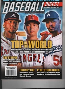 SHOHEI OHTANI MOOKIE BETTS RONALD ACUNA JR NOV DEC 2023 BASEBALL DIGEST MAGAZINE - Picture 1 of 1