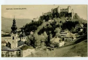 Postales escenas panorámicas vintage de Salzburgo Austria - Imagen 1 de 2