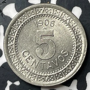 1906 Mexico 5 Centavos Lot#E8732 High Grade! Beautiful! - Picture 1 of 2