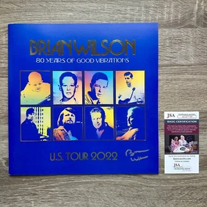 Brian Wilson Autographed Beach Boys 80 Years of Good Vibrations US Tour Book JSA - Picture 1 of 6