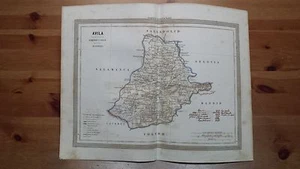 1864 MAPA de AVILA Por D. Martin Ferreiro Gaspar y Roig Editores Madrid - Picture 1 of 1