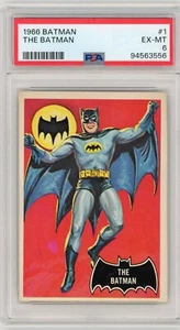 1966 Topps Batman #1 The Batman PSA 6 - Imagen 1 de 2