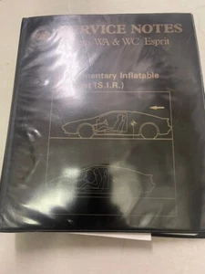 Wa Wc Esprit Lotus Servizio Riparazione Manuale Sir Turbo Gonfiabile Fermo OEM - Foto 1 di 5