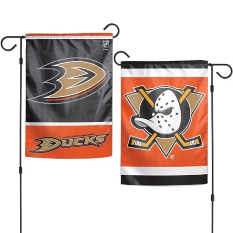 ANAHEIM DUCKS 12"X18" 2 SIDED GARDEN FLAG NEW WINCRAFT 👀🏒 Cover