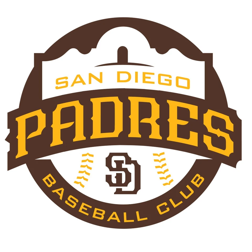 San Diego Padres MLB Weather Resistant Vinyl Die Cut Sticker Decal 11 - Image 1 of 1