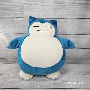 2022 Pokémon 15" inch Snorlax Nintendo Game Freak Plush Stuffed Toy Great - Picture 1 of 8