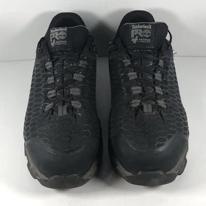 Timberland Pro 408 Alloy Toe Anti Fatigue Mens Black Work Shoes Size 8.5M - Picture 1 of 16