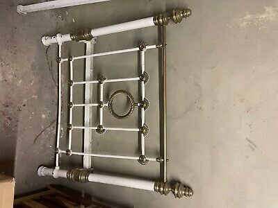Original Antique Vintage Victorian Brass And Iron Bed Large Single • 186.15£
