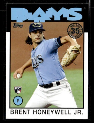2021 Topps Update #86B-50 Brent Honeywell Jr. 1986 35th Anniversary card - Image 1 of 2