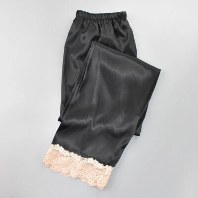 Mujeres Pantalón Antiestático Slip Forro Satinado Camisón Chemise Lencería Florers  Foto 1 de 4