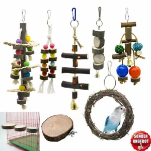 7x Vogel/Papageien Haustier Spielzeug Set für Papageien Wellensittiche Spielzeug - Bild 1 von 12
