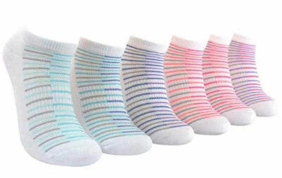 Calcetines de corte bajo Skechers para mujer, 6 pares, calcetín talla 9-11 Foto 1 de 3