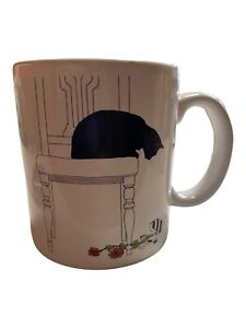 Tasse tasse de tasse pour chat noir cartes Sue Boettcher vase cassé SALUTATIONS TRANS-CAN Angleterre