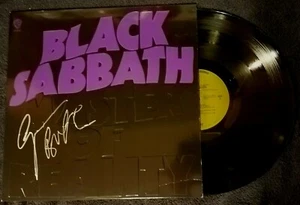 BLACK SABBATH SIGNIERT GEEZER BUTLER PLATTE MASTERS OF REALITY 180GRM L@@K PROOF! - Bild 1 von 4