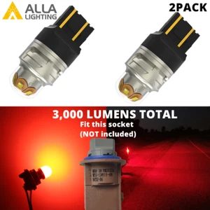 7443 Red LED Brake Light Bulb for 2010-2012 Ford Fusion, Tight Fit, Stay in Sock - Bild 1 von 6