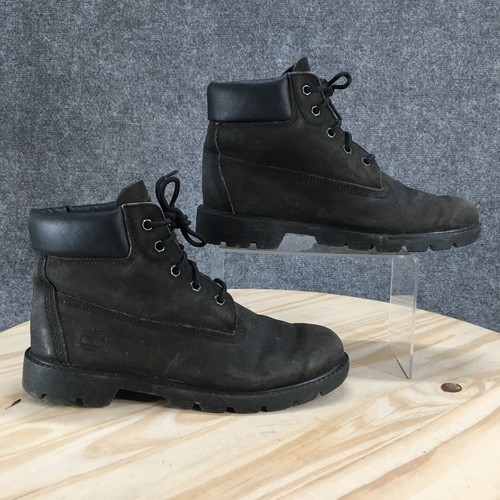 Stivali Timberland giovani 6 M 6 pollici classici impermeabili da combattimento pelle nera 10910