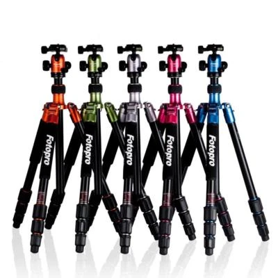 Fotopro C5i Tripod/Monopod w/ FPH-52Q Ballhead (Blue/Green/Orange/Red/Titanium) - Image 1 of 4