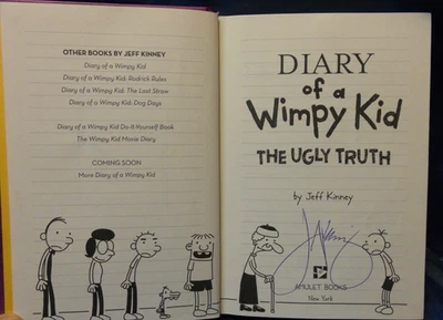 SIGNED FIRST EDITION, HARDCOVER, DIARY OF A WIMPY KID #5, by JEFF KINNEY 2007 - Image 1 of 4