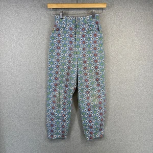 VTG Oilily Jeans Kids Girls Size 140 (US 10) Blue Floral Print Denim Stretch - Picture 1 of 18