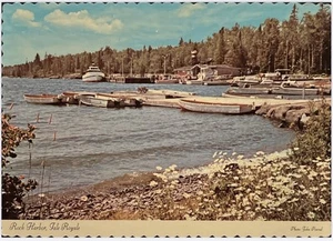 Postkarte Rock Harbor MI Michigan Isle Royale Nationalpark unbesendet - Bild 1 von 2