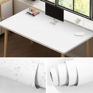 Peel and Stick Wallpaper White Contact Paper 15.7 inch x 118.1 inch Removable... - Picture 1 of 9