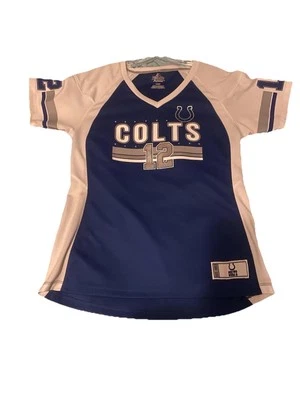 Camiseta para mujer Majestic Indianapolis Colts Andrew Luck talla grande Foto 1 de 2