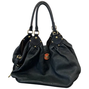 Bolso hobo grande negro Louis Vuitton vintage Mahina para mujer - Imagen 1 de 12