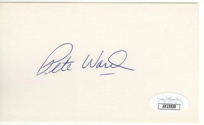 Pete Ward Signed Autographed Index Card Orioles White Sox JSA AX25530 - Image 1 of 2