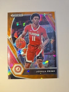 2021-22 Panini Prizm Draft Picks - Orange Ice Prizm Joshua Primo (RC) Alabama - Bild 1 von 2