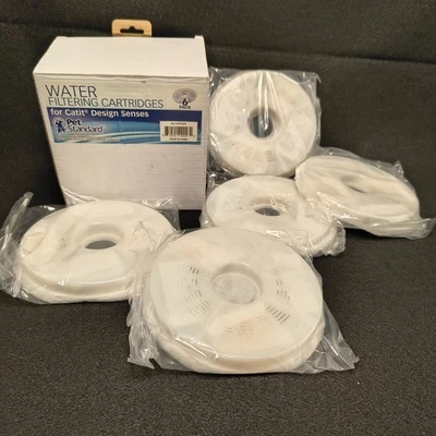 Cartuchos filtrantes de agua para fuentes de flores Catit paquete de 5 - caja abierta nueva Foto 1 de 4