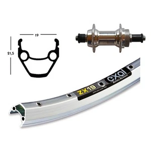 Kompletthinterrad 26 x 1,90 Exal ZX 19 6/7V Schnellspanner Silber 21499 - Bild 1 von 1