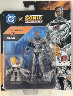 Figuras DC x Sonic The Hedgehog CYBORG TAILS Jakks Pacific 2025 - Imagem 1 de 2