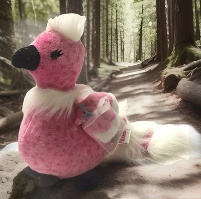 Webkinz Cherry Blossom Bird Plush HM455 No Code Pink Spotted Stuffed Animal Ganz - Image 1 of 4