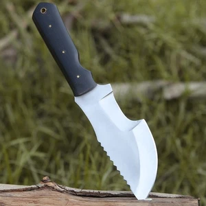 D2 Coltello Tracker Full Tang - Bushcraft Coltello Sopravvivenza Esterno Lama Fissa Hun... - Foto 1 di 8