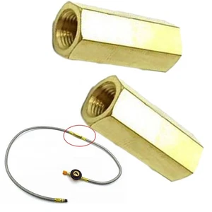 Convenient Gas Hose Extension Connector for Outdoor Camping Stove Set of 2 - Picture 1 of 6