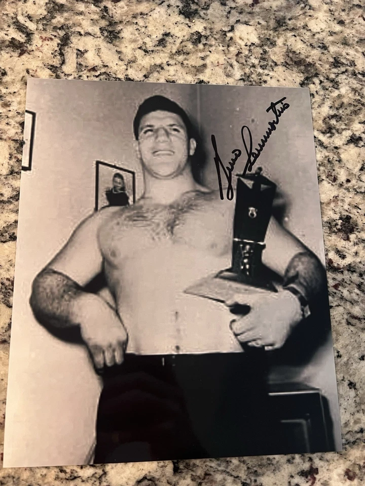 Foto de lucha libre firmada autografiada 8 X 10 de Wwe Bruno Sammartino Foto 1 de 1