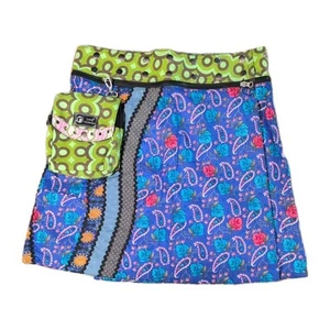 ZAND Amsterdam Reversible Adjustable Wrap Skirt Paisley Floral Purse Bag - Picture 1 of 8