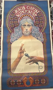 Original Vintage 1971 Poster Jesus Christ Superstar Musical LESEN - Bild 1 von 11