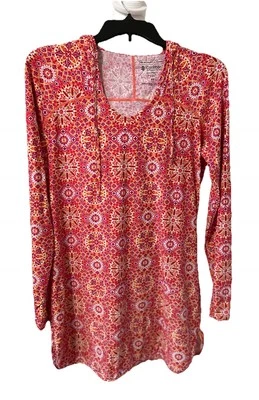 Coolibar женщин Seacoast плавать прикрыть платье коралловый/розовый защита от солнца размер XS - Изображение 1 из 4