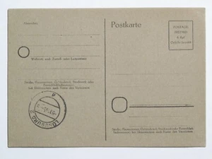Alliierte Besetzung Behelfsganzsache P 709  Lüneburg 2-9.11.1945 * - Picture 1 of 2