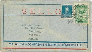 21518 - ARGENTINA - HISTORIA POSTAL - PORTADA a INGLATERRA vía AEROPOSTAL - 1930 - Imagen 1 de 1