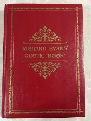 Richard Evans' Quote Book; By Richard L Evan’s;  1st Edition 6th Print 1975 Foto 1 de 4