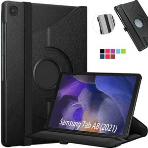 For Samsung Galaxy Tab A8 10.5 X200 (2021) Case Cover 360 Rotating Folio Stand - Picture 1 of 24