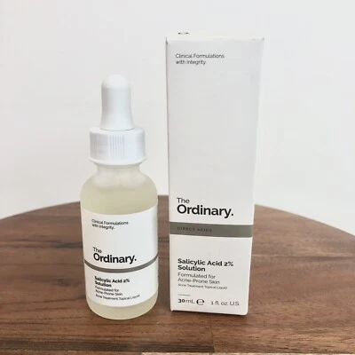 Auténtica solución exfoliante para manchas The Ordinary ácido salicílico 2 % 1 oz 30 ml Foto 1 de 4