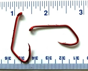 1000 Matzuo 140062 140060 Red Chrome Sickle Baitholder size 2/0 Fish Hooks - Picture 1 of 1