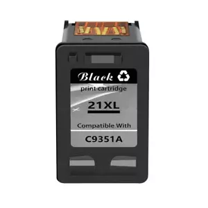 Inchiostro nero per HP 21 21XL 22 22XLDeskJet 3910 3920 3930 3940 OfficeJet 4310 4315 - Foto 1 di 2