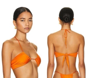 Monica Hansen Revolve Bikini Top Size M, Orange Slice, NEW NWT, MSRP $120 - Picture 1 of 7