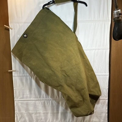 VTG Olive Green Military Style Cotton Canvas Duffel Bag 40” L x 24”W Made India - Image 1 of 4