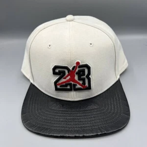 Air Jordan 23 Hat Men White Black Embroidered Logo Jumpman Snap Back Cap - Picture 1 of 10