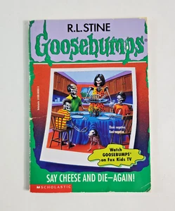 Goosebumps Book #44 Say Cheese and Die Again! by R.L. Stine 1st Edition 1996 PB - Imagen 1 de 5